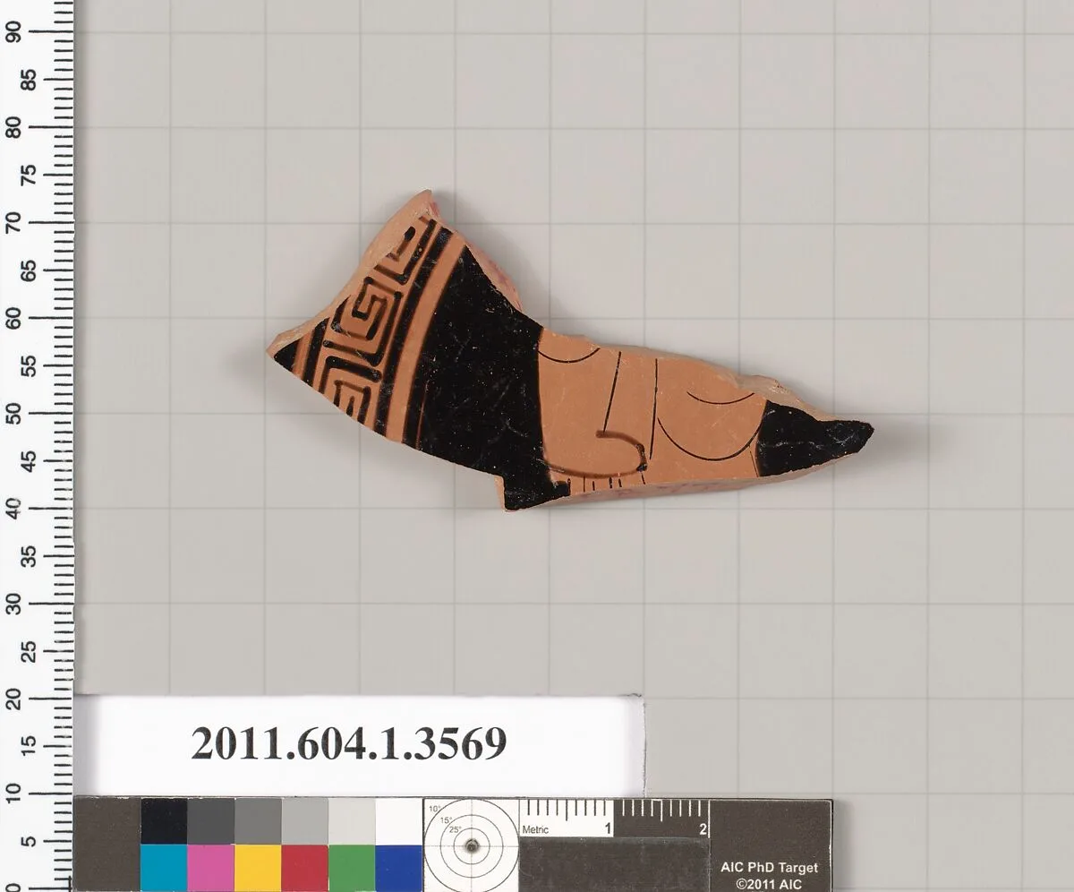 Terracotta fragment of a kylix (drinking cup) — Unknown