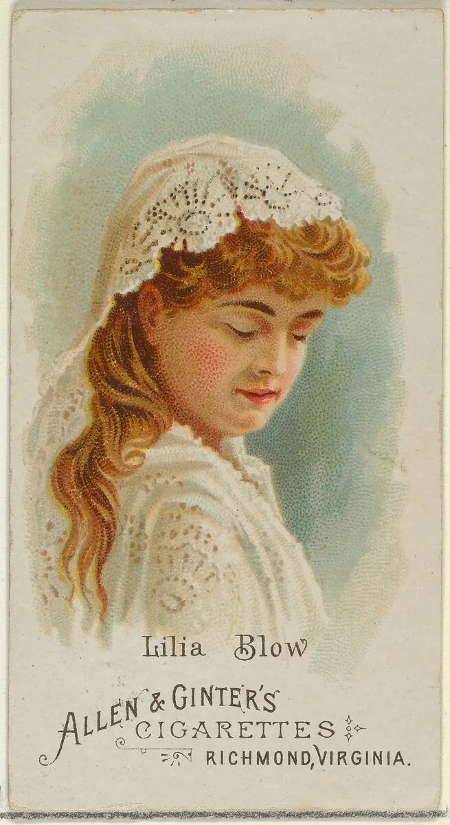 Lilia Blow, from World's Beauties, Series 1 (N26) for Allen & Ginter Cigarettes — Allen & Ginter