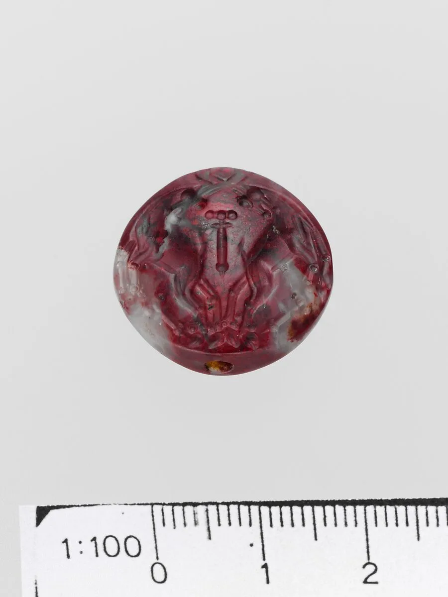 Agate lentoid seal — Unknown