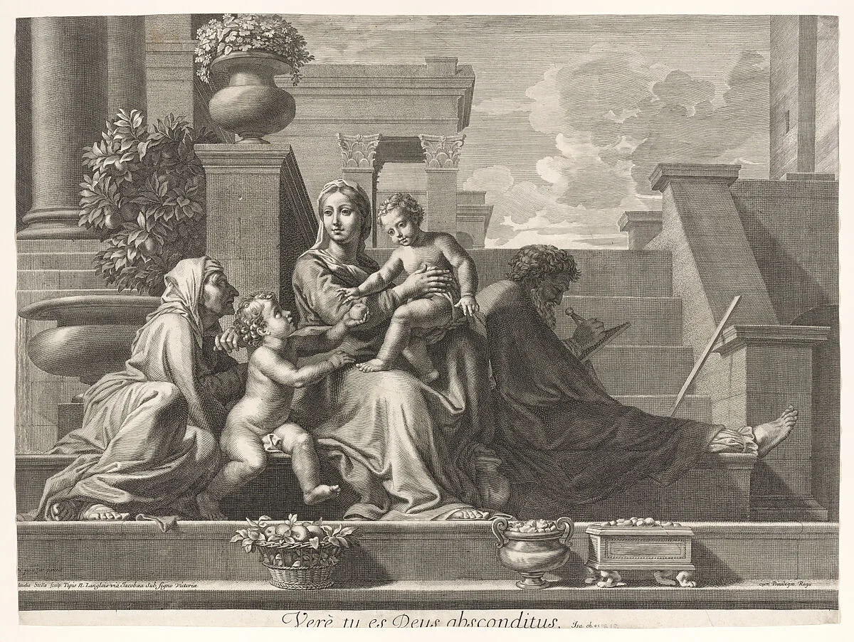 Holy Family on the Steps — Nicolas Poussin|Claudine Bouzonnet Stella