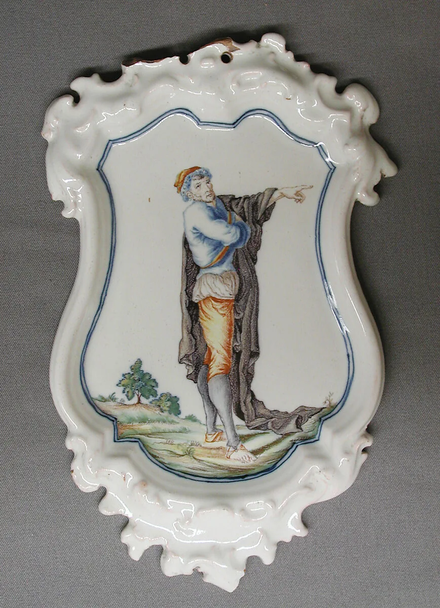 Plaque (one of a pair) — Alcora Manufactory