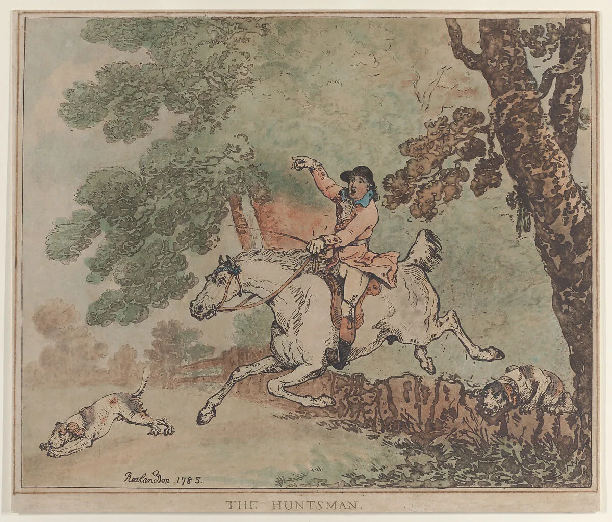 The Huntsman — Thomas Rowlandson