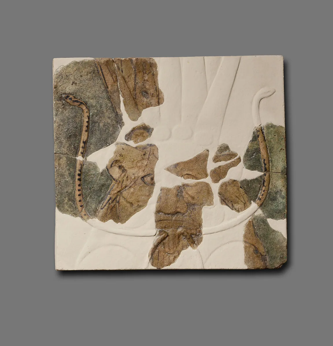 Tile with the image of Bes from the palace of Ramesses II — Unknown
