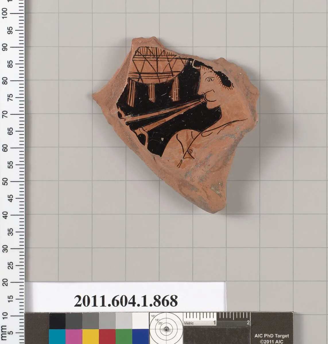Terracotta fragment of a kylix (drinking cup) — Unknown
