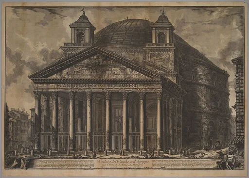 The Pantheon exterior (Veduta del Pantheon d'Agrippa oggi Chiesa di S. Maria ad Martyres)