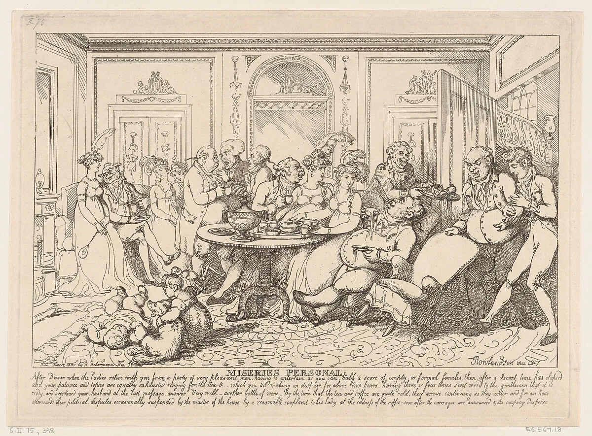 Miseries Personal — Rudolph Ackermann, London|Thomas Rowlandson