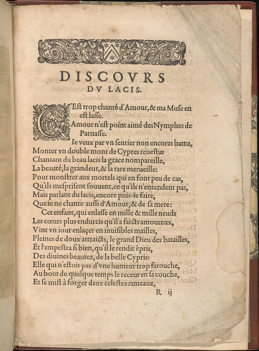 Les Secondes Oeuvres, et Subtiles Inventions De Lingerie du Seigneur Federic de Vinciolo Venitien, page 66 (recto) — Federico de Vinciolo|Jean Le Clerc|Catherine de Bourbon