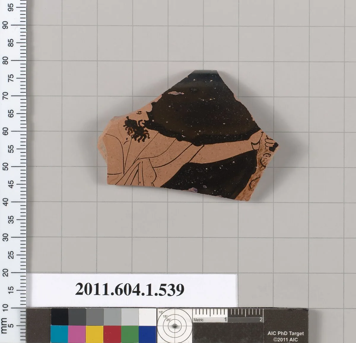 Terracotta rim fragment of a kylix (drinking cup) — Unknown