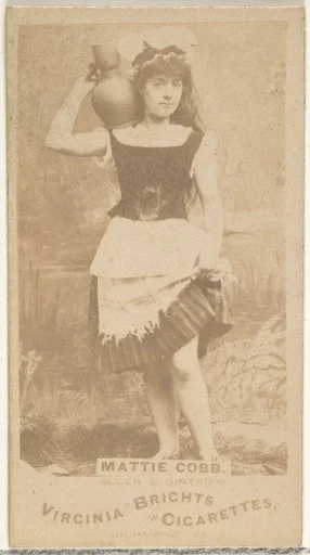 Mattie Cobb, from the Actors and Actresses series (N45, Type 1) for Virginia Brights Cigarettes