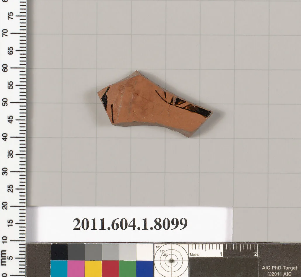 Terracotta fragment of a kylix (drinking cup) — Unknown