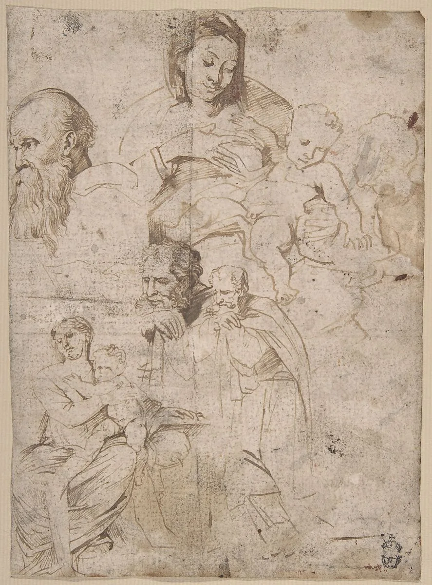 Sheet of Studies — Anthony van Dyck