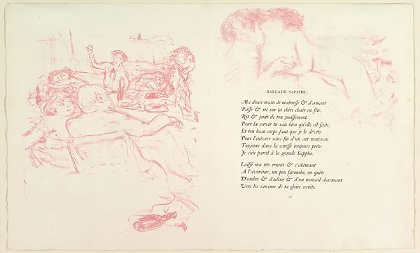 Prospectus for Parallèlement — Pierre Bonnard|Paul Verlaine|Ambroise Vollard