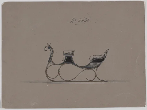 Design for 4 Seat Sleigh, no. 3666