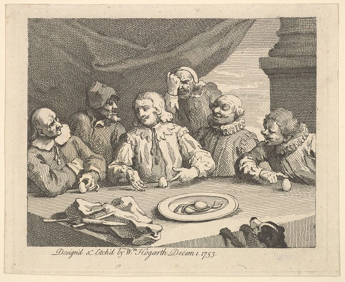 Columbus Breaking the Egg — William Hogarth|Christopher Columbus