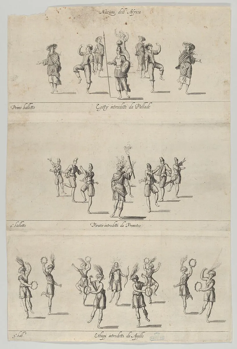 Nations of Africa ballets — Anonymous, Italian, 17th century