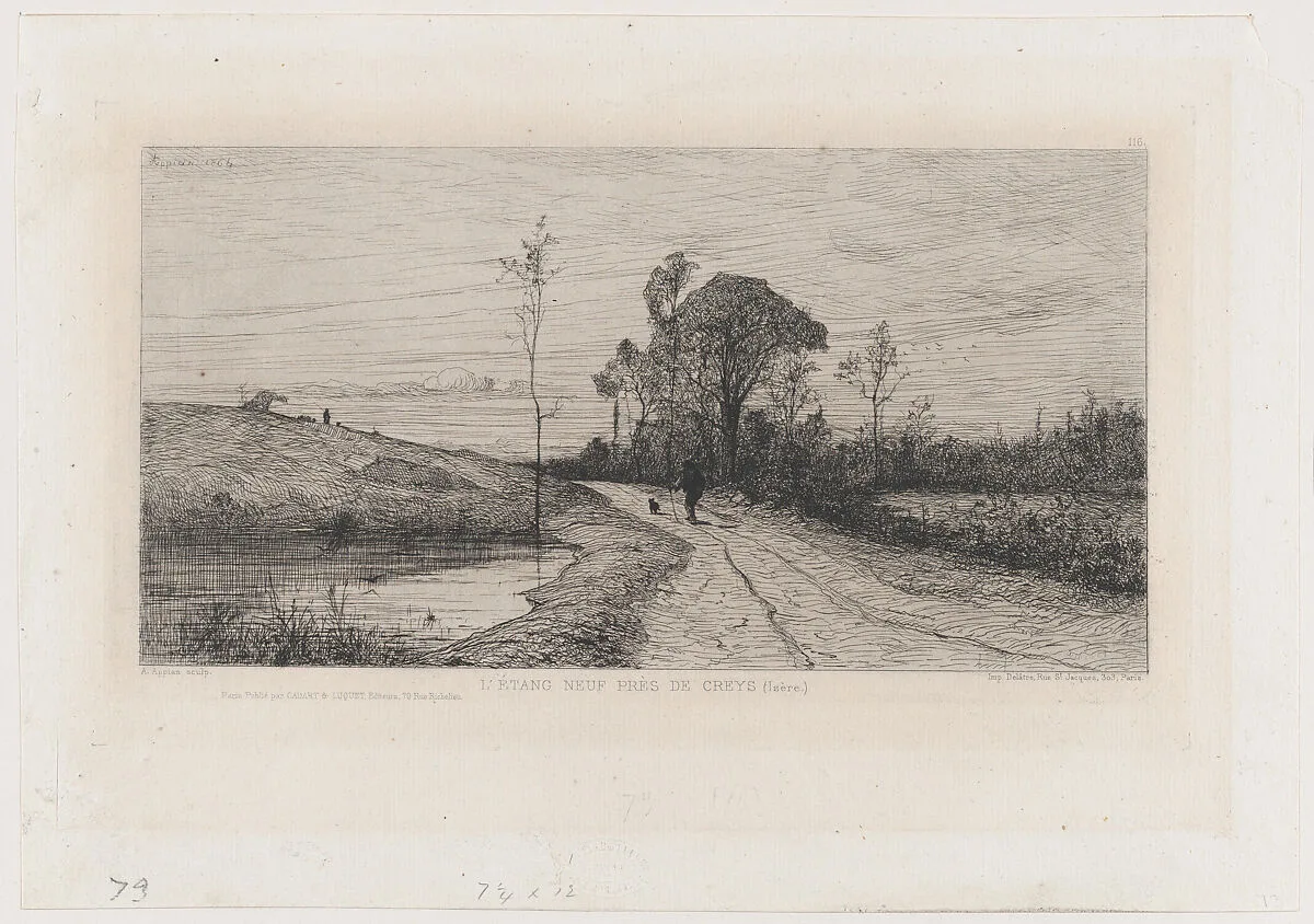 The New Pond Near Creys (Isère) — Adolphe Appian