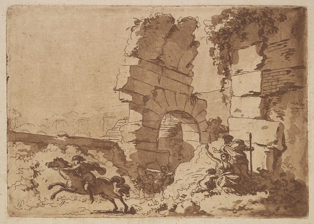 Le Colisée (The Colosseum), in an album containing Recueil de Compositions par Lagrenée Le Jeune (Collection of Compositions by Lagrenée the Younger) — Jean Jacques Lagrenée