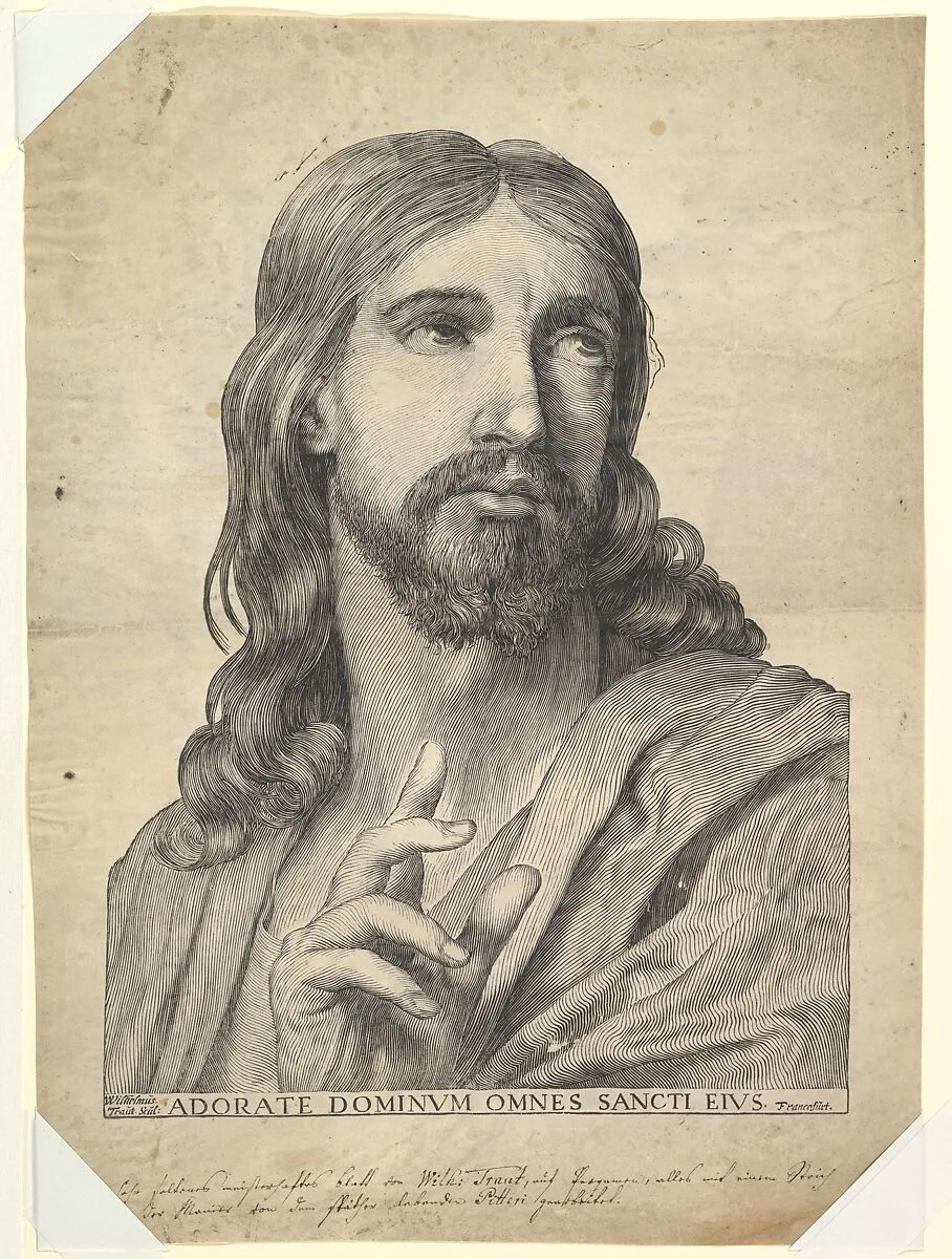 Bust of Christ Blessing — Wilhelm Traut|Claude Mellan