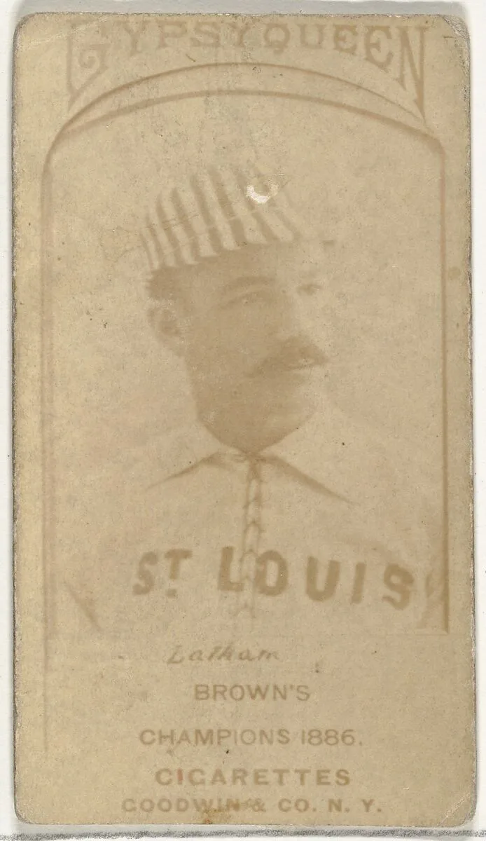 Arlie Latham, 3rd Base, St. Louis Browns, from the Old Judge series (N172) for Old Judge Cigarettes — Goodwin & Company