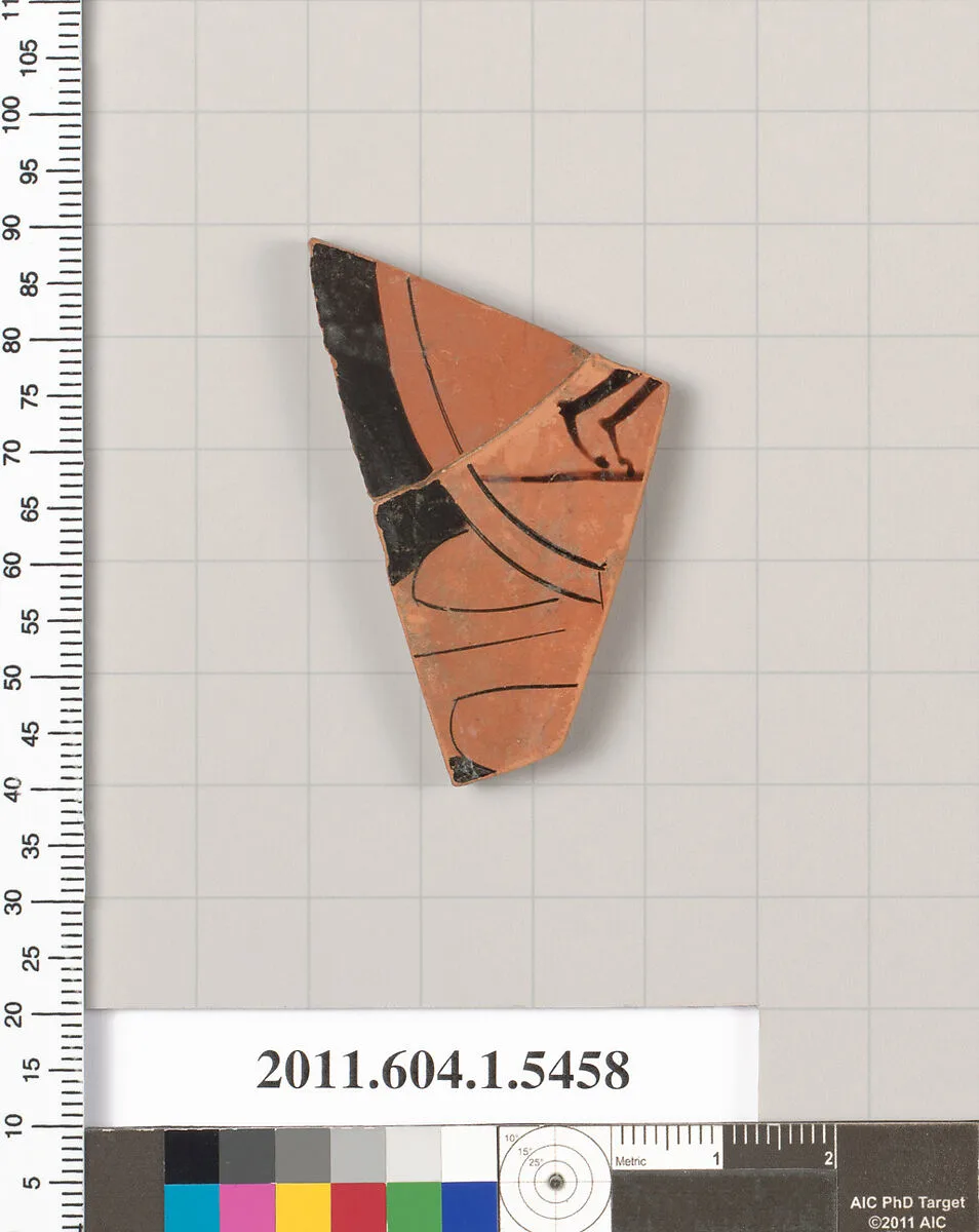 Terracotta fragment of a kylix (drinking cup) — Unknown