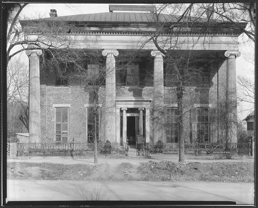 [Brick Greek Revival Building with Ionic Capitals]