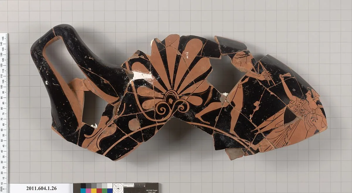 Terracotta fragment of a kylix (drinking cup) — Unknown