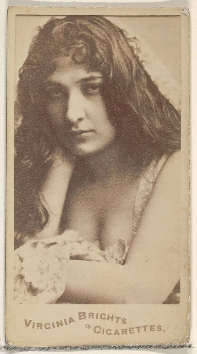 From the Actors and Actresses series (N45, Type 5) for Virginia Brights Cigarettes — Allen & Ginter