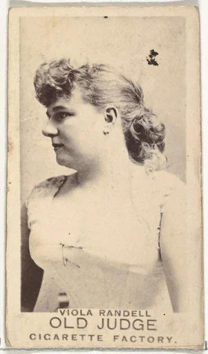 Viola Randell, from the Actors and Actresses series (N171) for Old Judge Cigarettes