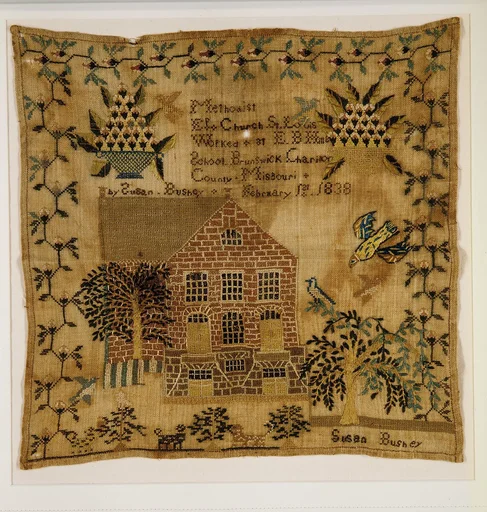 Embroidered sampler
