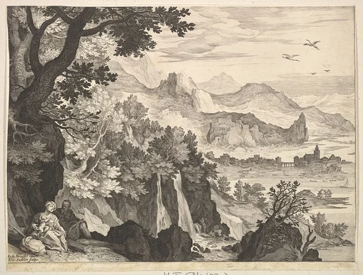 Mountainous Landscape with the Rest on the Flight into Egypt