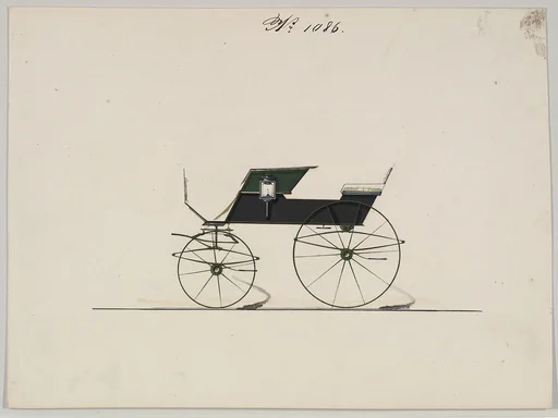 Design for 4 seat Phaeton, no top, no. 1086