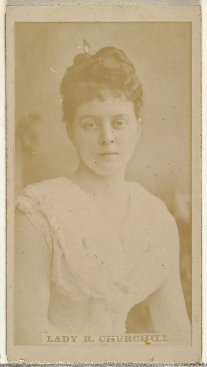 Lady R. Churchill, from the Actors and Actresses series (N145-8) issued by Duke Sons & Co. to promote Duke Cigarettes — W. Duke, Sons & Co.|American Tobacco Company