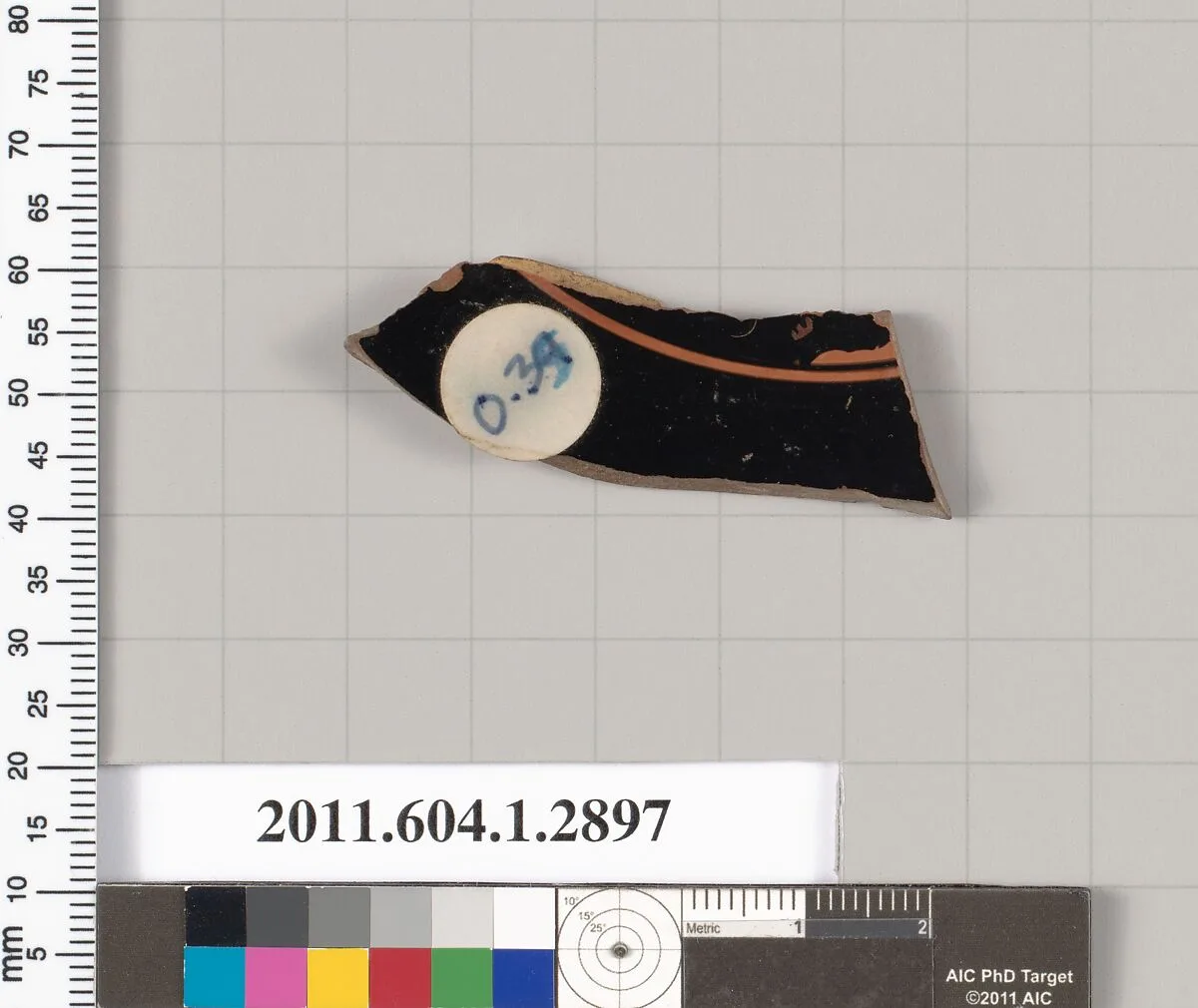 Terracotta fragment of a kylix (drinking cup) — Unknown