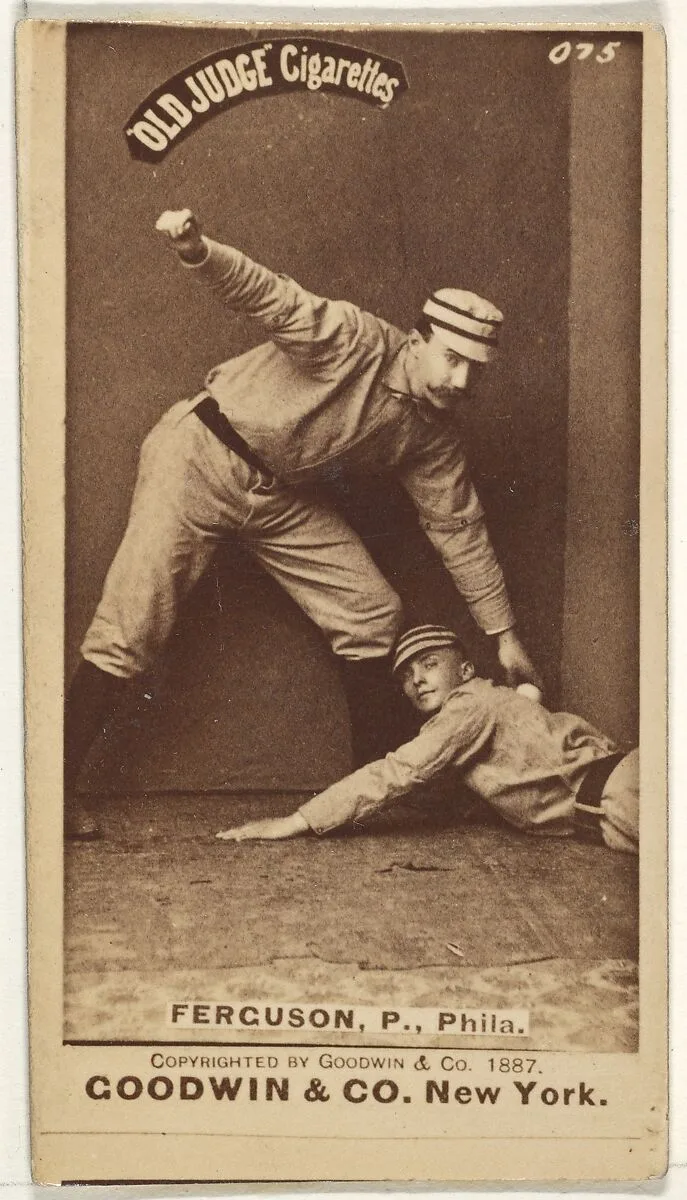 Charles J. "Charlie" Ferguson, Pitcher, Philadelphia, from the Old Judge series (N172) for Old Judge Cigarettes — Goodwin & Company
