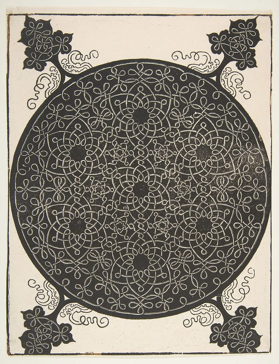 “The Fifth Knot”. Interlaced Roundel with Seven Six-pointed Stars — Albrecht Dürer|Leonardo da Vinci