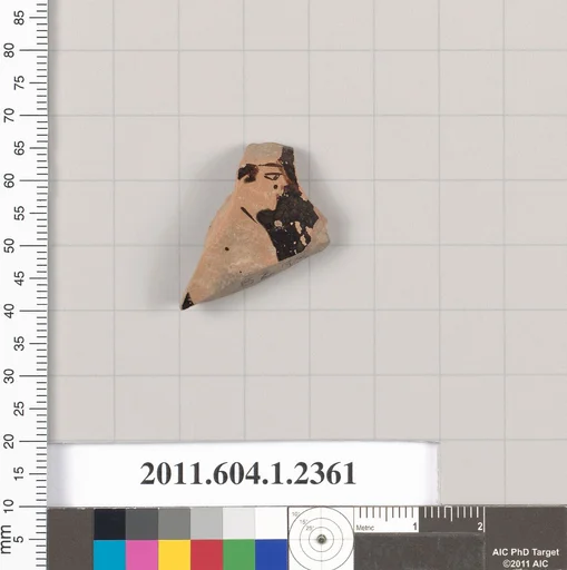 Terracotta rim fragment of a kylix (drinking cup)