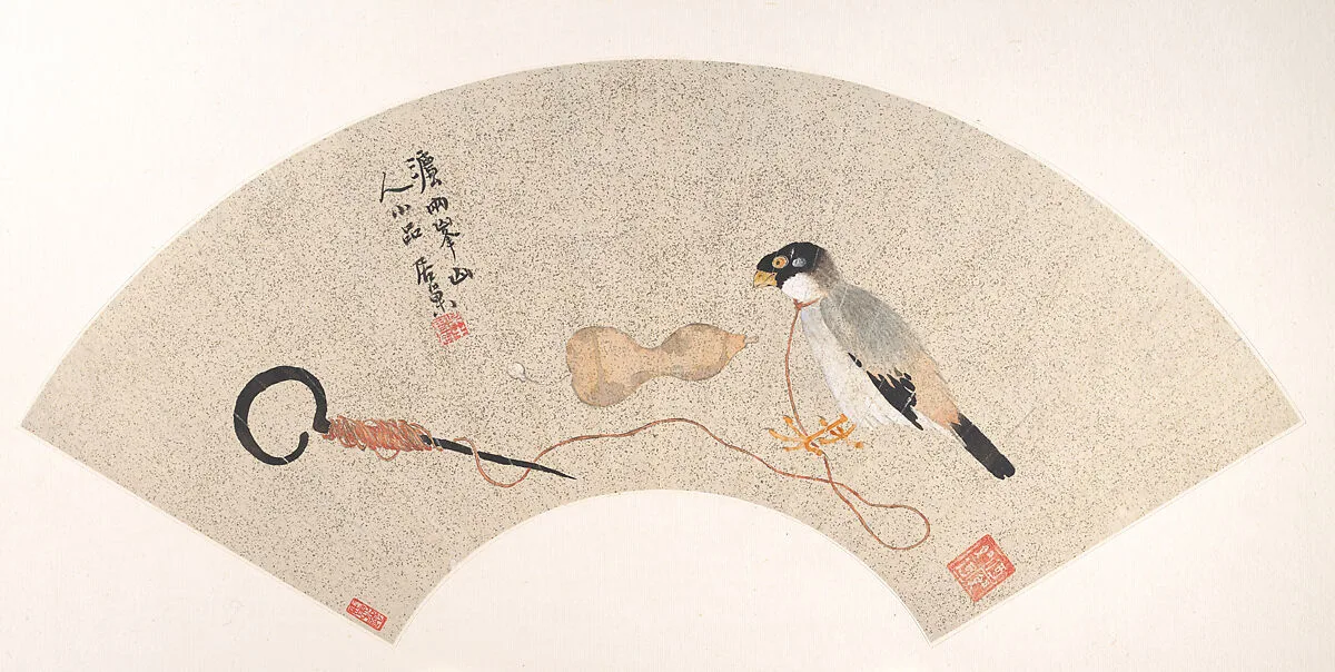 清 居巢 鳥圖 扇面|Bird — Ju Chao