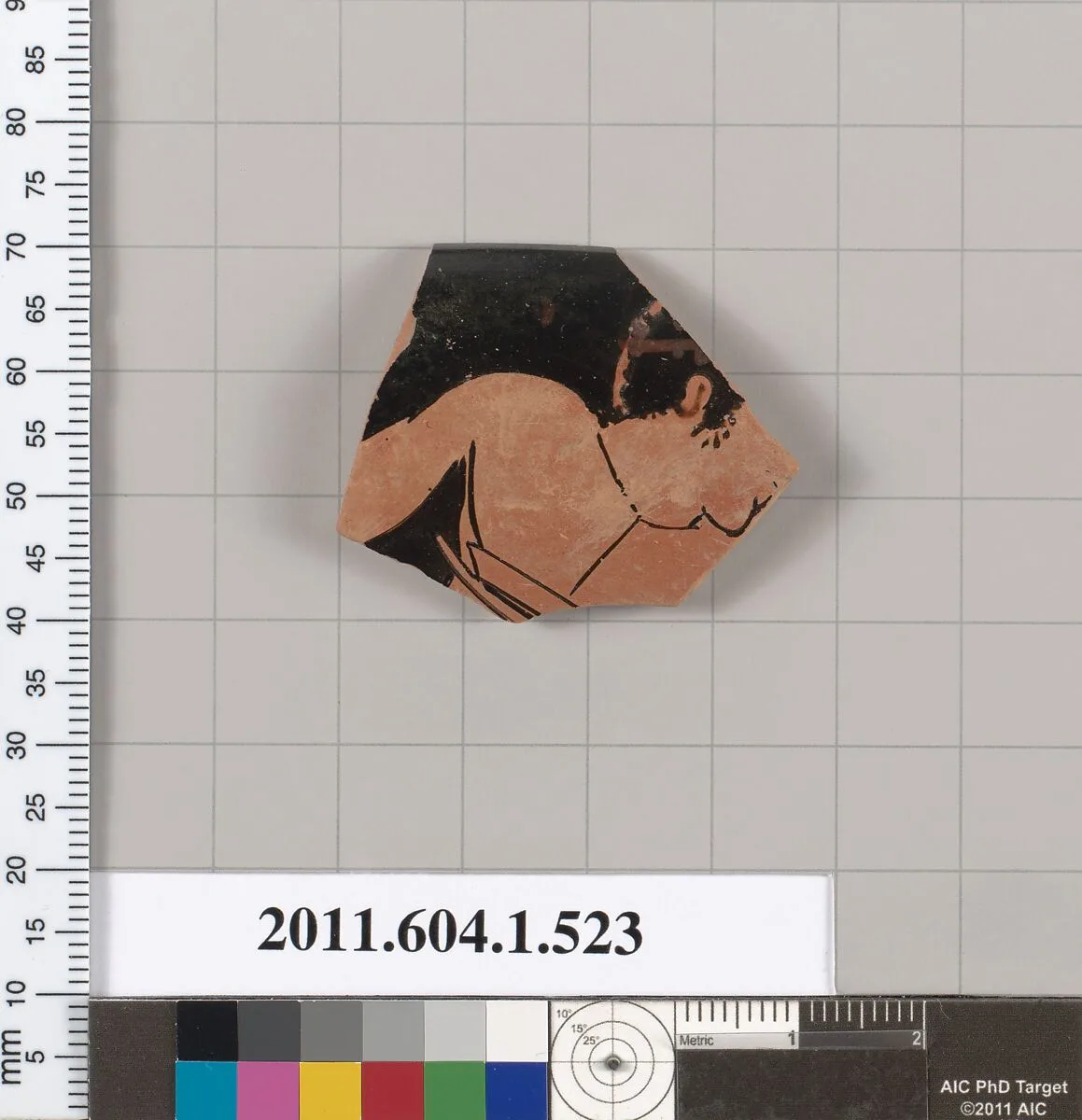 Terracotta rim fragment of a kylix (drinking cup) — Unknown