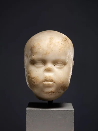 Marble head of a baby