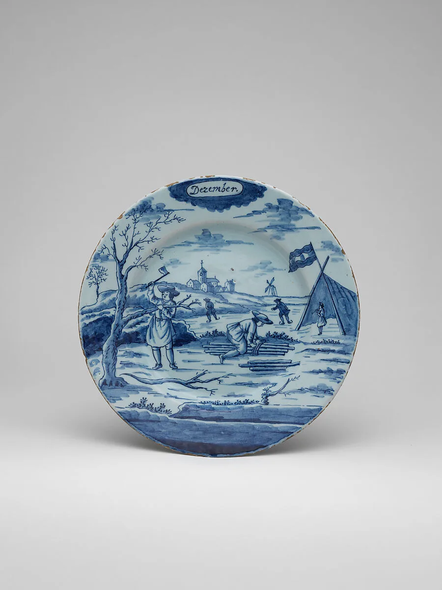 Plate (part of a set) — De Porceleyne Bijl