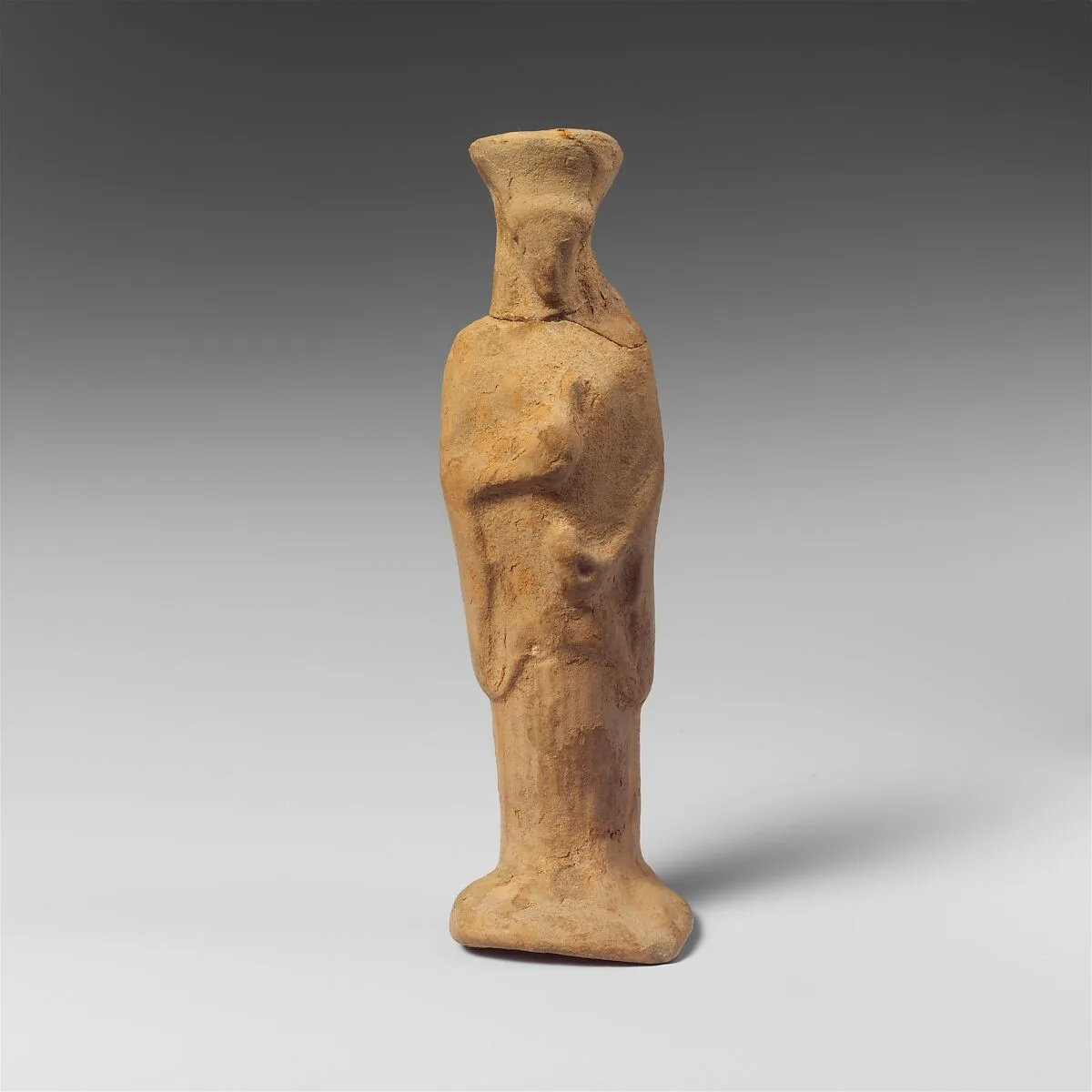 Terracotta statuette of a woman — Unknown