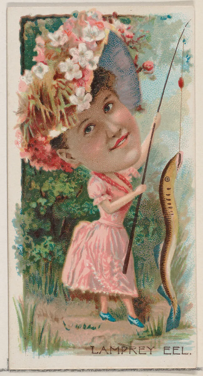 Lamprey Eel, from the series Fishers and Fish (N74) for Duke brand cigarettes — W. Duke, Sons & Co.|Knapp & Company