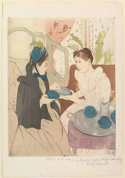 Afternoon Tea Party — Mary Cassatt