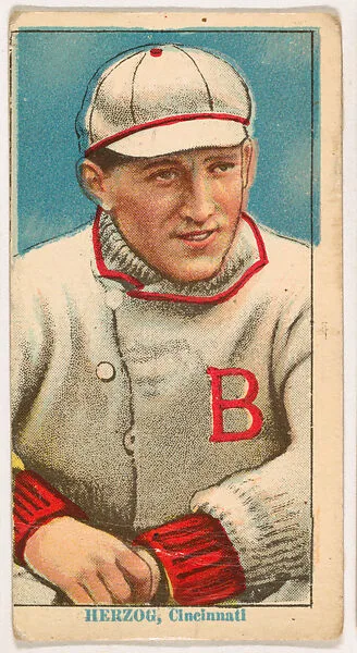 Buck Herzog, Cincinnati, from Coupon Cigarettes Baseball Issue, 1914-1916 — Coupon Cigarettes