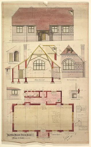 Plan, Parish Room, Hartfield Peverel