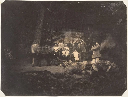 Jardin zoologique de Bruxelles; Les trois jumeaux fils de Mr. Lebens et toute la famille