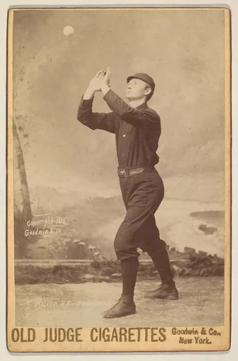 Hoover, Right Field, Philadelphia, from the series Old Judge Cigarettes
