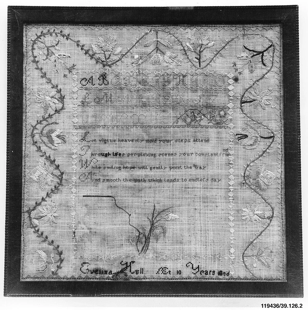 Embroidered Sampler — Evelina Hull