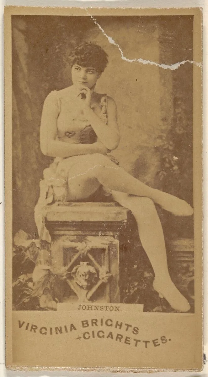 Johnston, from the Actors and Actresses series (N45, Type 1) for Virginia Brights Cigarettes — Allen & Ginter