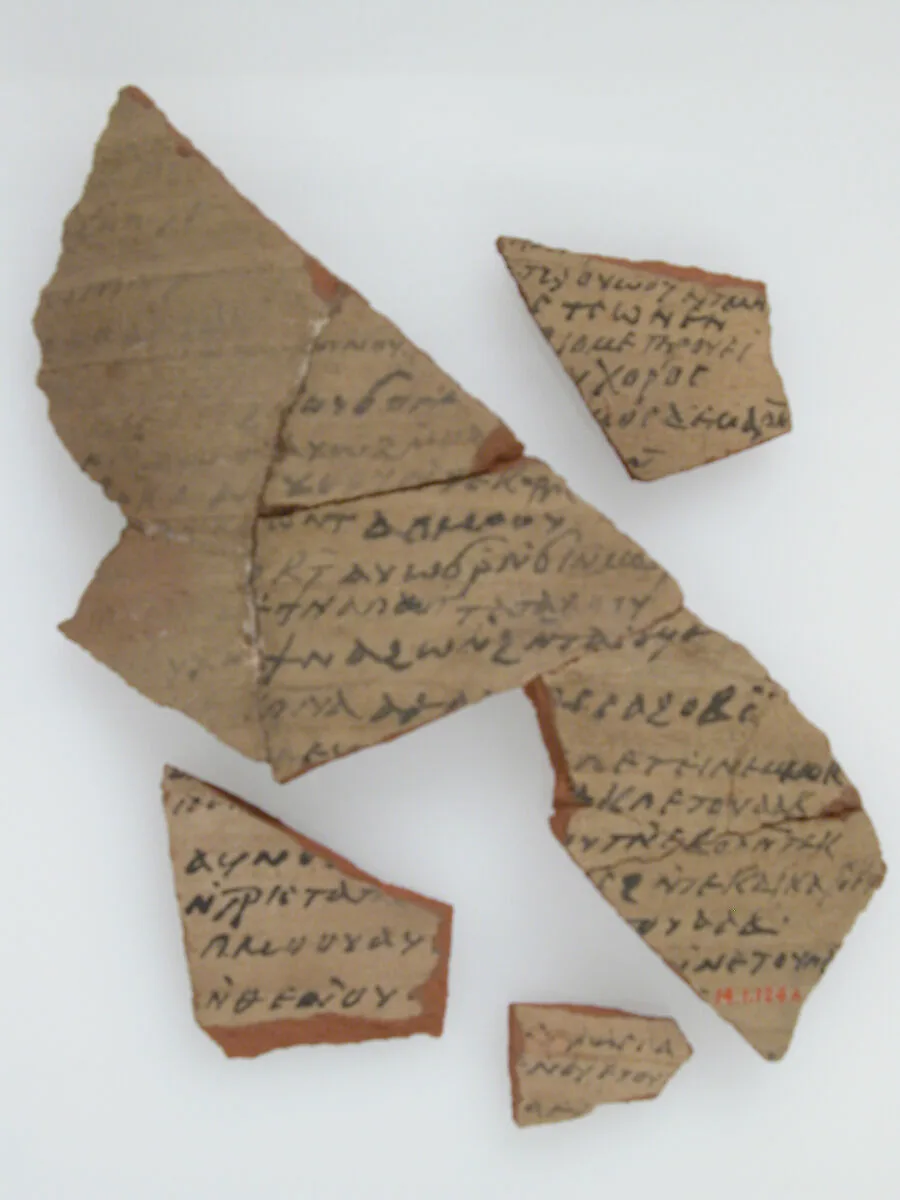 Ostrakon with Biblical Text — Unknown